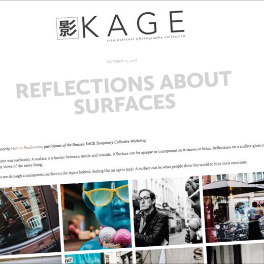 KAGE … an international photography collective … Surface(s) … Reflections About Surfaces
