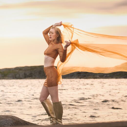 @LISA.kr54 – ep.2 … Faishion, Editorial, Hut, Meer, Sonnenuntergang, Leuchtturm
