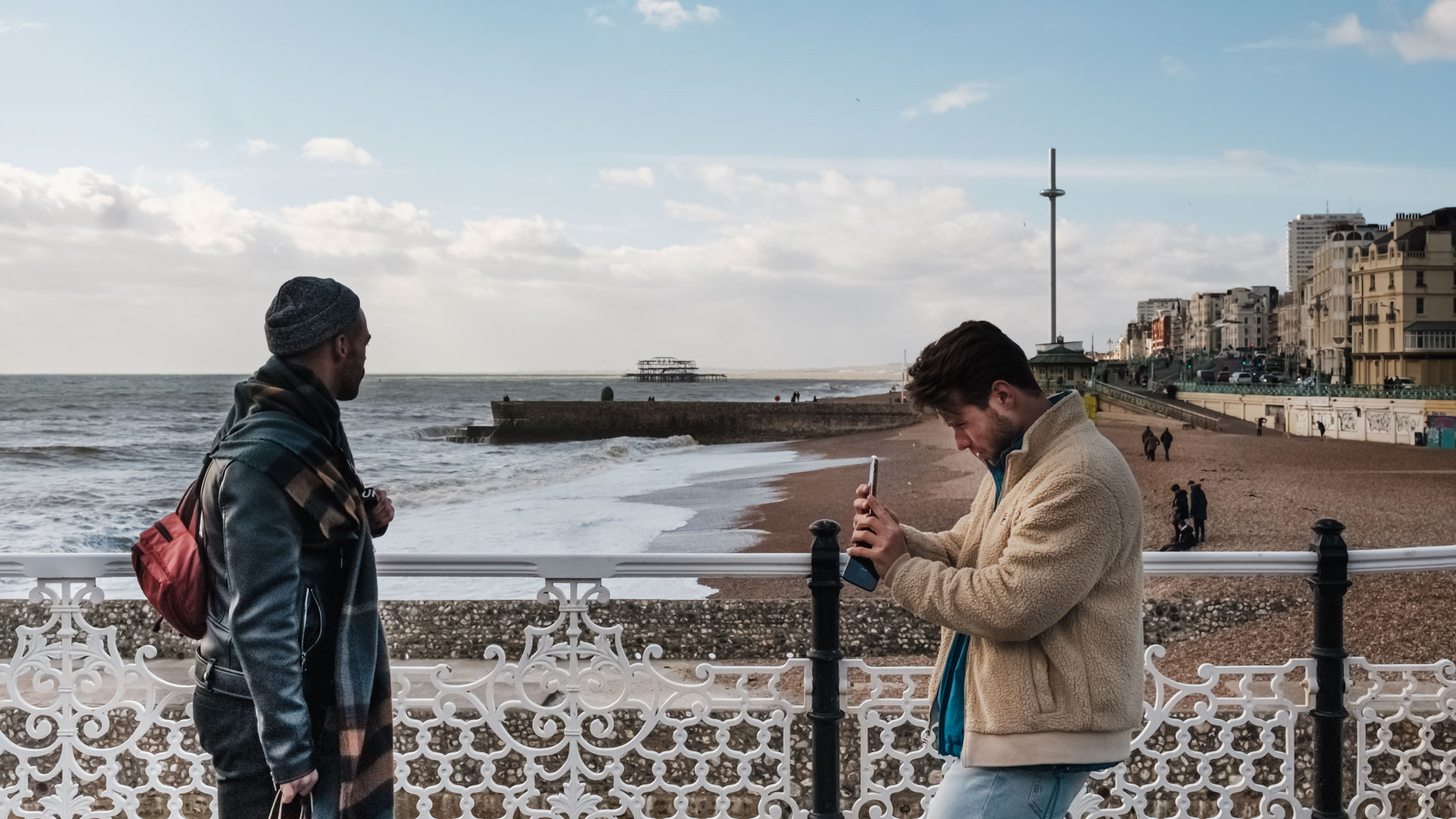 pictures from the seafront … Bilder von der Küste Englands – Brighton, England 2019